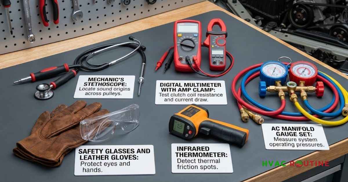 Tools Required for bad AC compressor noise identification