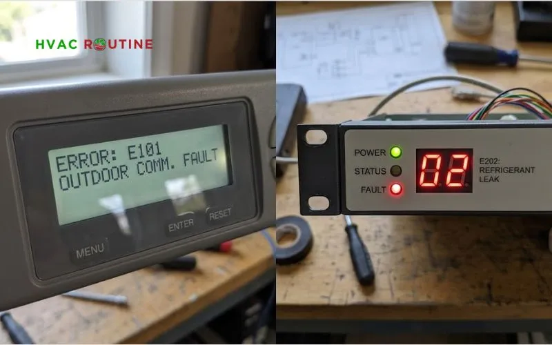 Decoding E101 and E202 on Displays and Status LEDs